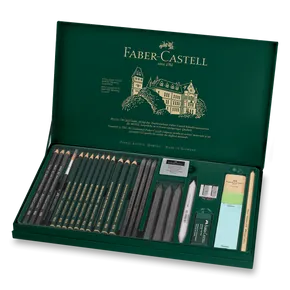 Graphitstift Faber-Castell 112974 Pitt Monochrome Graphite Set mit 26 Stück